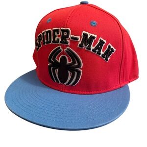 NEW Spider Man Marvel Comics Snapback Ball Cap Hat Blue Red Men’s Women’s